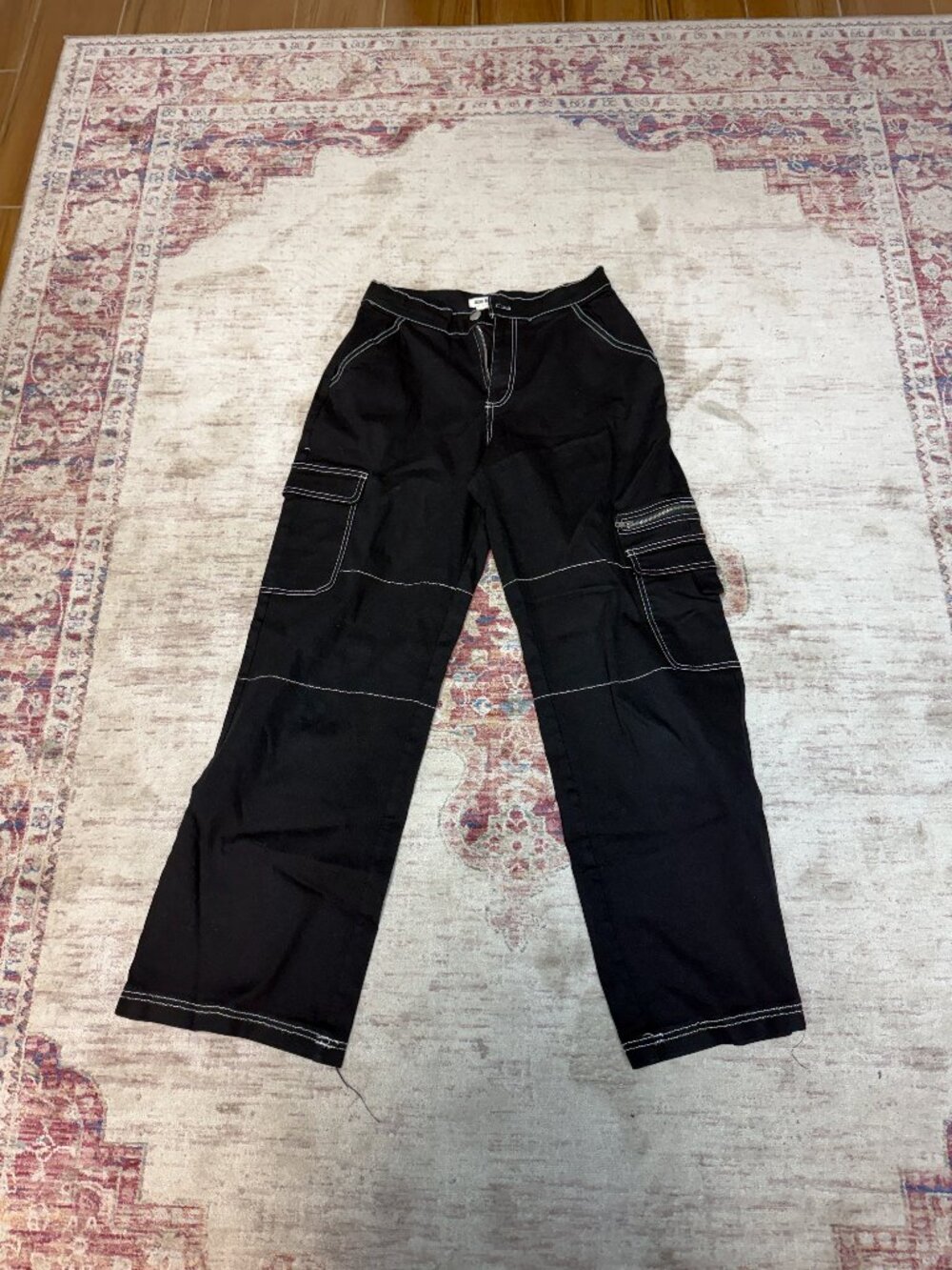 Rachel Paige Kids Girls Black Cargo Pants Size Small In Great Shape!!